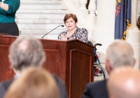 June 3, 2019: Senator Tartaglione addressed the annual press conference of the Pennsylvania Assistive Technology Foundation, which helps people with disabilities and older Pennsylvanians obtain assistive technology and provides them with financial assistance and education. This event was held on June 3 in the Main Capitol Rotunda.