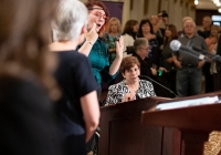 June 3, 2019: Senator Tartaglione addressed the annual press conference of the Pennsylvania Assistive Technology Foundation, which helps people with disabilities and older Pennsylvanians obtain assistive technology and provides them with financial assistance and education. This event was held on June 3 in the Main Capitol Rotunda.