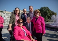 October 3, 2023: Senator Christine Tartaglione joins the PA Breast Cancer Coalition as they kickoff Breast Cancer Awareness Month by turning the State Capitol East Wing Fountain pink. The PA Breast Cancer Coalition celebrating its 30th anniversary this year.