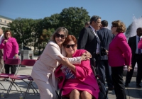 October 3, 2023: Senator Christine Tartaglione joins the PA Breast Cancer Coalition as they kickoff Breast Cancer Awareness Month by turning the State Capitol East Wing Fountain pink. The PA Breast Cancer Coalition celebrating its 30th anniversary this year.