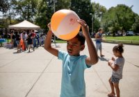August 8, 2019 – State Sen. Christine Tartaglione’s Community Picnic was a huge hit with the children and their families who gathered at Fairhill Square Park today to delight in free music, hot dogs, soft pretzels, water ice, face painting, and the senator’s popular back-to-school backpack giveaway. Hundreds of youths walked away wearing new school bags on their shoulders and smiles on their faces.