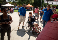 August 8, 2019 – State Sen. Christine Tartaglione’s Community Picnic was a huge hit with the children and their families who gathered at Fairhill Square Park today to delight in free music, hot dogs, soft pretzels, water ice, face painting, and the senator’s popular back-to-school backpack giveaway. Hundreds of youths walked away wearing new school bags on their shoulders and smiles on their faces.