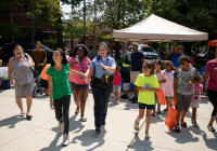 August 8, 2019 – State Sen. Christine Tartaglione’s Community Picnic was a huge hit with the children and their families who gathered at Fairhill Square Park today to delight in free music, hot dogs, soft pretzels, water ice, face painting, and the senator’s popular back-to-school backpack giveaway. Hundreds of youths walked away wearing new school bags on their shoulders and smiles on their faces.