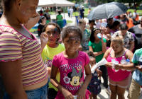 August 8, 2019 – State Sen. Christine Tartaglione’s Community Picnic was a huge hit with the children and their families who gathered at Fairhill Square Park today to delight in free music, hot dogs, soft pretzels, water ice, face painting, and the senator’s popular back-to-school backpack giveaway. Hundreds of youths walked away wearing new school bags on their shoulders and smiles on their faces.