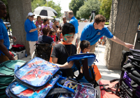 August 8, 2019 – State Sen. Christine Tartaglione’s Community Picnic was a huge hit with the children and their families who gathered at Fairhill Square Park today to delight in free music, hot dogs, soft pretzels, water ice, face painting, and the senator’s popular back-to-school backpack giveaway. Hundreds of youths walked away wearing new school bags on their shoulders and smiles on their faces.