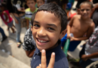 August 8, 2019 – State Sen. Christine Tartaglione’s Community Picnic was a huge hit with the children and their families who gathered at Fairhill Square Park today to delight in free music, hot dogs, soft pretzels, water ice, face painting, and the senator’s popular back-to-school backpack giveaway. Hundreds of youths walked away wearing new school bags on their shoulders and smiles on their faces.