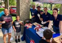 August 8, 2019 – State Sen. Christine Tartaglione’s Community Picnic was a huge hit with the children and their families who gathered at Fairhill Square Park today to delight in free music, hot dogs, soft pretzels, water ice, face painting, and the senator’s popular back-to-school backpack giveaway. Hundreds of youths walked away wearing new school bags on their shoulders and smiles on their faces.