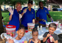 August 8, 2019 – State Sen. Christine Tartaglione’s Community Picnic was a huge hit with the children and their families who gathered at Fairhill Square Park today to delight in free music, hot dogs, soft pretzels, water ice, face painting, and the senator’s popular back-to-school backpack giveaway. Hundreds of youths walked away wearing new school bags on their shoulders and smiles on their faces.