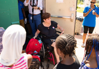 22 de agosto de 2019: La senadora Christine M. Tartaglione organiza un picnic comunitario anual en el parque Wissinoming.