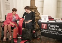 October 3, 2023: Senator Christine Tartaglione  hosted a Disability Awareness Day event in the Capitol rotunda.