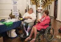 October 3, 2023: Senator Christine Tartaglione  hosted a Disability Awareness Day event in the Capitol rotunda.