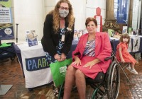 October 3, 2023: Senator Christine Tartaglione  hosted a Disability Awareness Day event in the Capitol rotunda.