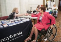 October 3, 2023: Senator Christine Tartaglione  hosted a Disability Awareness Day event in the Capitol rotunda.