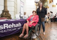 October 3, 2023: Senator Christine Tartaglione  hosted a Disability Awareness Day event in the Capitol rotunda.