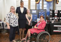 October 3, 2023: Senator Christine Tartaglione  hosts a Disability Awareness Day event in the Capitol rotunda.