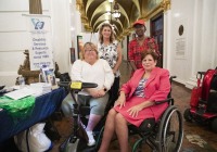 October 3, 2023: Senator Christine Tartaglione  hosted a Disability Awareness Day event in the Capitol rotunda.