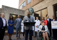 March 18, 2022 – Senator Christine Tartaglione (D-2) was joined by Senator Sharif Street (D-3) and Representative Stephen Kinsey (D-201) to present officials from Einstein Health Network with a $1 million mock check to expand the Emergency Department at Einstein Medical Center Philadelphia.