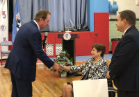 November 15, 2019 – State Senators Christine Tartaglione and John Sabatina visited Father Judge High School today to present the school’s leadership, supporters, and students with a $1.5 million state redevelopment grant to assist in the construction of a state-of-the-art welding lab and the expansion of an academic excellence center at the Northeast Philadelphia school.