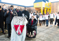 January 8, 2020: Senate Democrats stood at sunrise today with House colleagues, parents, teachers and city officials outside Carnell Elementary School to decry the continued contamination of Philadelphia schools and demand at least $170 million from the state’s Rainy Day Fund to remediate toxic schools. Carnell has been closed since mid-December due to asbestos contamination.