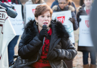 January 8, 2020: Senate Democrats stood at sunrise today with House colleagues, parents, teachers and city officials outside Carnell Elementary School to decry the continued contamination of Philadelphia schools and demand at least $170 million from the state’s Rainy Day Fund to remediate toxic schools. Carnell has been closed since mid-December due to asbestos contamination.