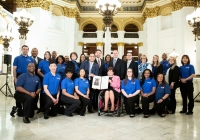 March 19, 2019: Senator Christine Tartaglione and State Rep. Jared Solomon hosted volunteers from the International We Love U Foundation at the Pennsylvania Capitol today and presented them with a Certificate of Recognition for their many community service projects in the 2nd Senatorial District and Greater Philadelphia.