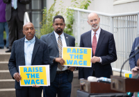 July 9, 2021: Hughes, Tartaglione Mark 15th Anniversary of Minimum Wage Bill with State’s Leaders