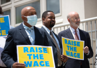 July 9, 2021: Hughes, Tartaglione Mark 15th Anniversary of Minimum Wage Bill with State’s Leaders