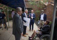 State Senator Christine Tartaglione (D-2nd District) was joined by state Senator Art Haywood (D-4th District) today at MossRehab/Einstein Medical Center-Elkins Park to present a $1 million redevelopment grant to support the expansion of Moss’ Brain Injury Rehabilitation Center.