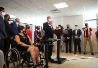 September 16, 2021 – At the request of state Senator Christine Tartaglione, Governor Tom Wolf, state leaders, and local stakeholders visited Philadelphia’s Kensington neighborhood today to assess the devastating effects of the opioid epidemic and to discuss new strategies for ending the crisis while revitalizing the community.