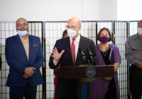 September 16, 2021 – At the request of state Senator Christine Tartaglione, Governor Tom Wolf, state leaders, and local stakeholders visited Philadelphia’s Kensington neighborhood today to assess the devastating effects of the opioid epidemic and to discuss new strategies for ending the crisis while revitalizing the community.