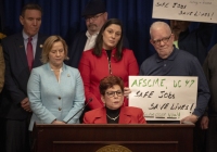 February 5, 2024: Senator Tartaglione joined hundreds of Pennsylvania union representatives and elected officials in a significant gathering to advocate for state-wide workplace safety standards. 