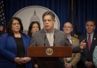 February 5, 2024: Senator Tartaglione joined hundreds of Pennsylvania union representatives and elected officials in a significant gathering to advocate for state-wide workplace safety standards. 