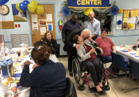 October 18, 2019:  Senator Tartaglione helped the Peter Bressi Northeast Senior Center celebrate its 35th anniversary in a big way on Friday as she announced that the center has been awarded a $100,000 grant from the state to grow its programming for seniors in the Frankford section of Philadelphia.  “This is for all the hard work that you do with such little money,” Senator Tartaglione told dozens of the center’s members during their anniversary lunch. “And you try to expand your services. So this is truly my pleasure.”