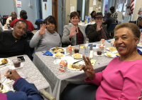 October 18, 2019:  Senator Tartaglione helped the Peter Bressi Northeast Senior Center celebrate its 35th anniversary in a big way on Friday as she announced that the center has been awarded a $100,000 grant from the state to grow its programming for seniors in the Frankford section of Philadelphia.  “This is for all the hard work that you do with such little money,” Senator Tartaglione told dozens of the center’s members during their anniversary lunch. “And you try to expand your services. So this is truly my pleasure.”