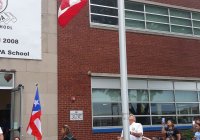 September 16, 2019: Senator Tartaglione attends Puerto Rican flag raising ceremony at Antonia Pantoja Charter School.