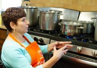 October 11, 2019:  State Senator Christine Tartaglione and state Representative Angel Cruz battled to a split decision in their cook-off at Ronald McDonald House in North Philadelphia.