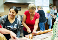 October 11, 2019:  State Senator Christine Tartaglione and state Representative Angel Cruz battled to a split decision in their cook-off at Ronald McDonald House in North Philadelphia.