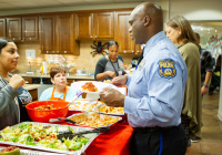 October 11, 2019:  State Senator Christine Tartaglione and state Representative Angel Cruz battled to a split decision in their cook-off at Ronald McDonald House in North Philadelphia.