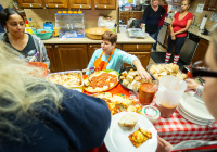 October 11, 2019:  State Senator Christine Tartaglione and state Representative Angel Cruz battled to a split decision in their cook-off at Ronald McDonald House in North Philadelphia.