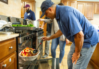 October 11, 2019:  State Senator Christine Tartaglione and state Representative Angel Cruz battled to a split decision in their cook-off at Ronald McDonald House in North Philadelphia.