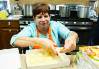 October 11, 2019:  State Senator Christine Tartaglione and state Representative Angel Cruz battled to a split decision in their cook-off at Ronald McDonald House in North Philadelphia.