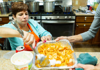 October 11, 2019:  State Senator Christine Tartaglione and state Representative Angel Cruz battled to a split decision in their cook-off at Ronald McDonald House in North Philadelphia.