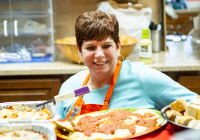 October 11, 2019:  State Senator Christine Tartaglione and state Representative Angel Cruz battled to a split decision in their cook-off at Ronald McDonald House in North Philadelphia.