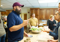 October 11, 2019:  State Senator Christine Tartaglione and state Representative Angel Cruz battled to a split decision in their cook-off at Ronald McDonald House in North Philadelphia.