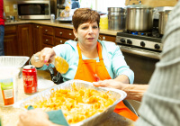 October 11, 2019:  State Senator Christine Tartaglione and state Representative Angel Cruz battled to a split decision in their cook-off at Ronald McDonald House in North Philadelphia.