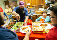 October 11, 2019:  State Senator Christine Tartaglione and state Representative Angel Cruz battled to a split decision in their cook-off at Ronald McDonald House in North Philadelphia.