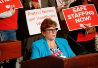 June 14, 2022: Senator Tartaglione attends a Nurses Safe Staffing Rally hosted by PASNAP  in Harrisburg.