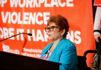 June 14, 2022: Senator Tartaglione attends a Nurses Safe Staffing Rally hosted by PASNAP  in Harrisburg.