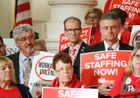 June 14, 2022: Senator Tartaglione attends a Nurses Safe Staffing Rally hosted by PASNAP  in Harrisburg.