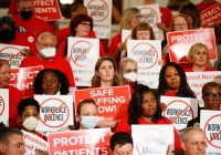 June 14, 2022: Senator Tartaglione attends a Nurses Safe Staffing Rally hosted by PASNAP  in Harrisburg.